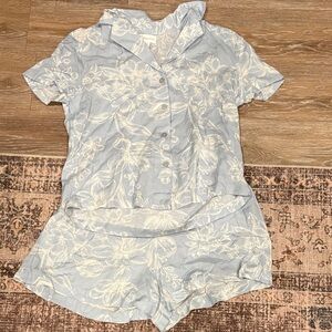 Japna Sleepwear Blue Floral Set